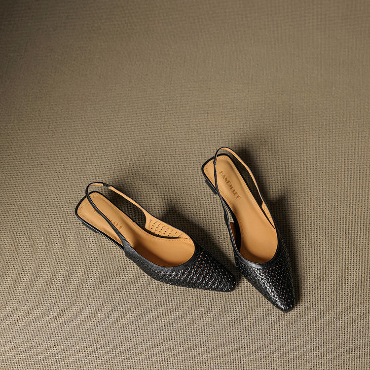 Aden | Slingback i äkta läder