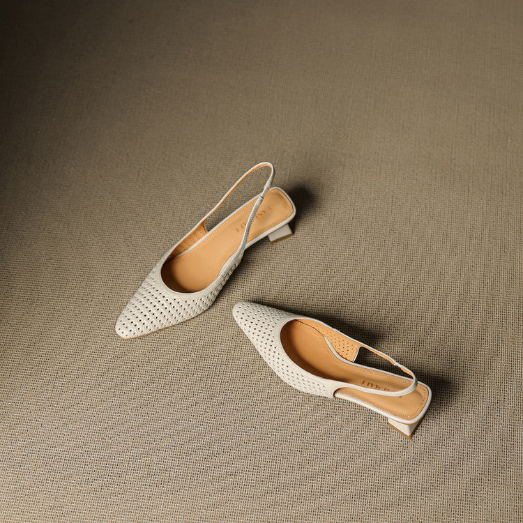 Aden | Slingback i äkta läder