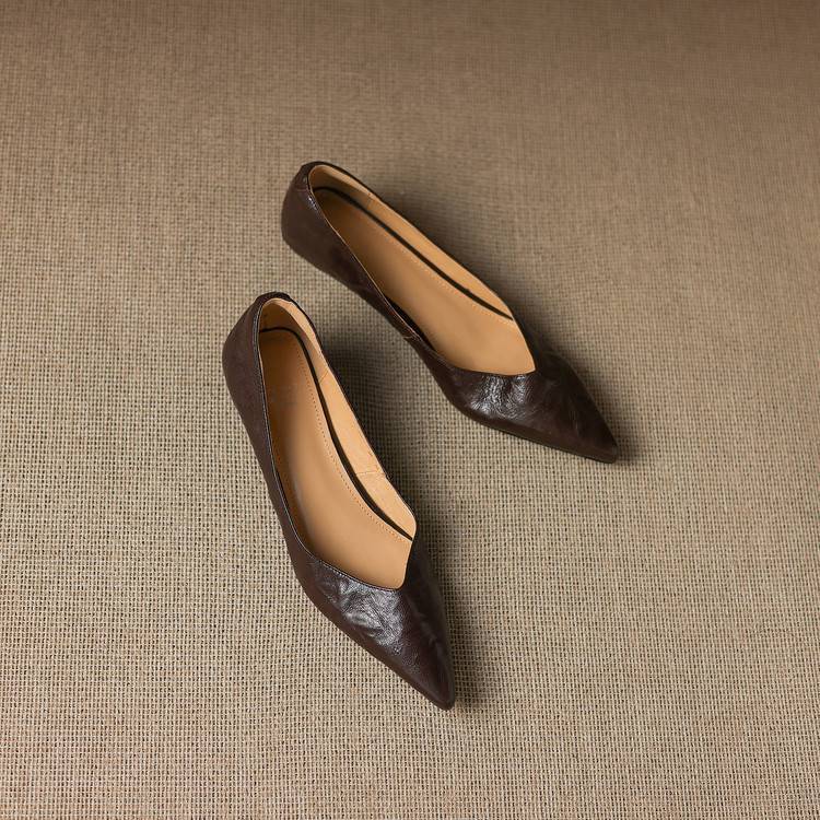 Obsidian | Pumps i äkta läder