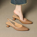 Aden | Slingback i äkta läder