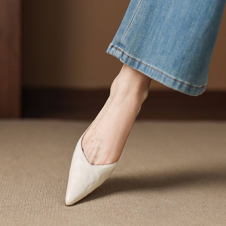 Obsidian | Pumps i äkta läder