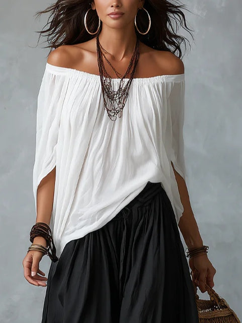 Jasmin | Set med off shoulder-topp och byxor