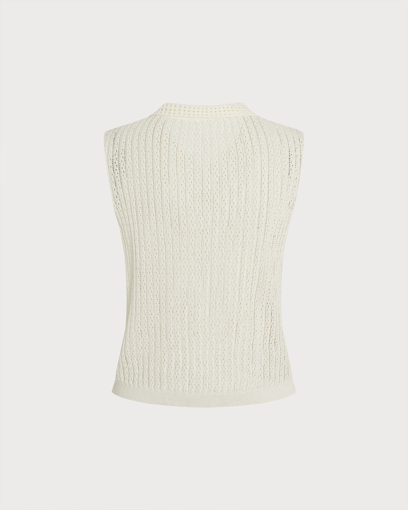 Apricot Collar Cut Out Textured Tank