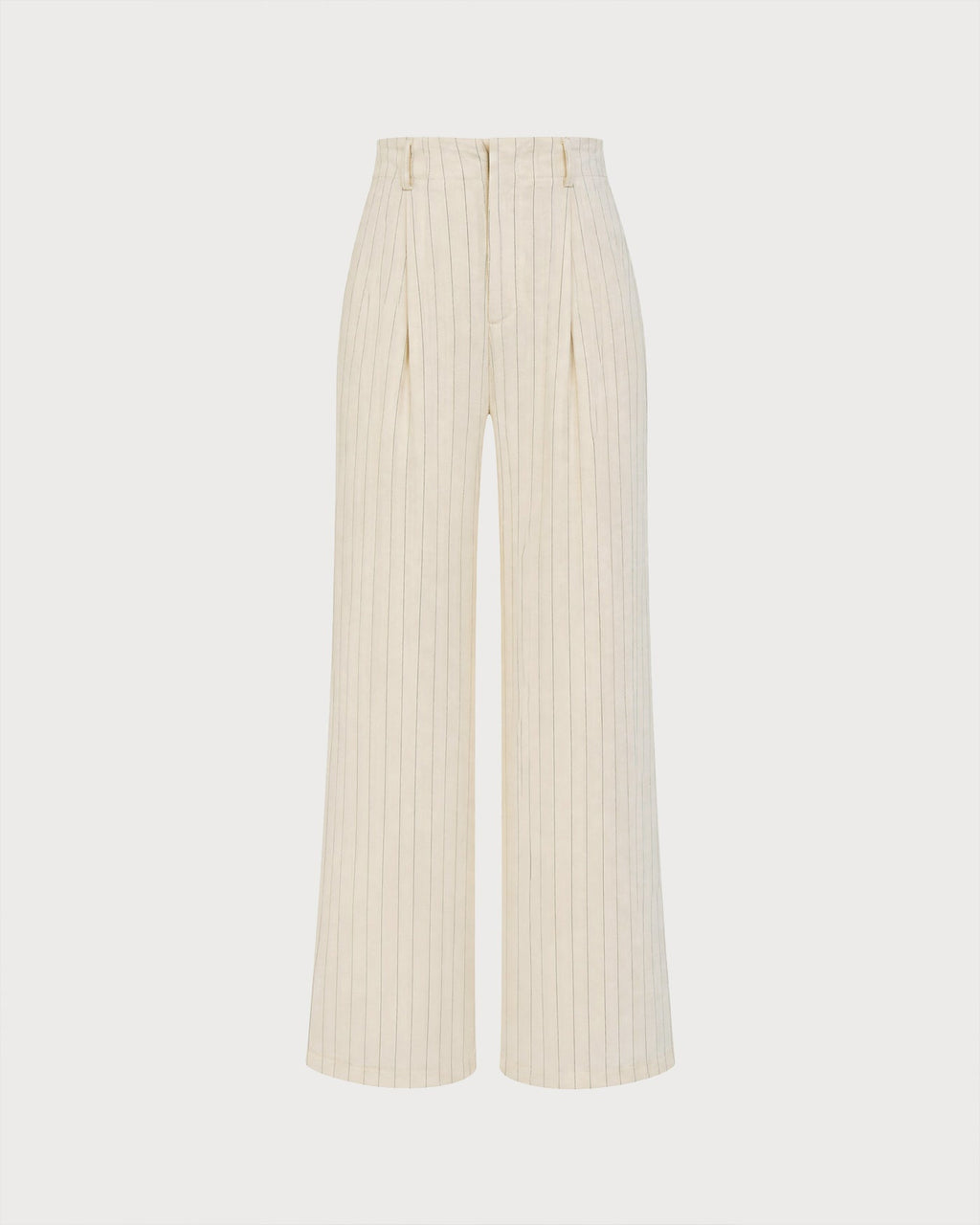 Apricot Elastic Waist Pockets Straight Pants