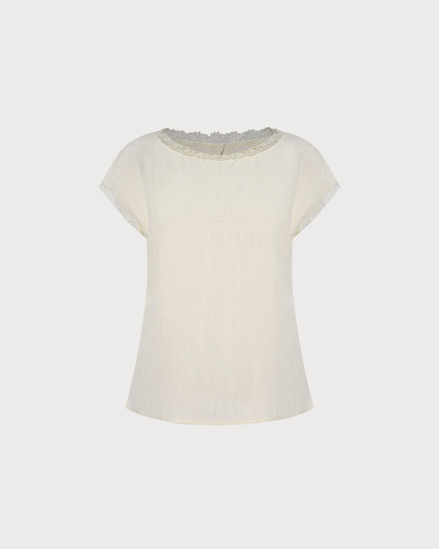Apricot Boat Neck Splicing Tank Top