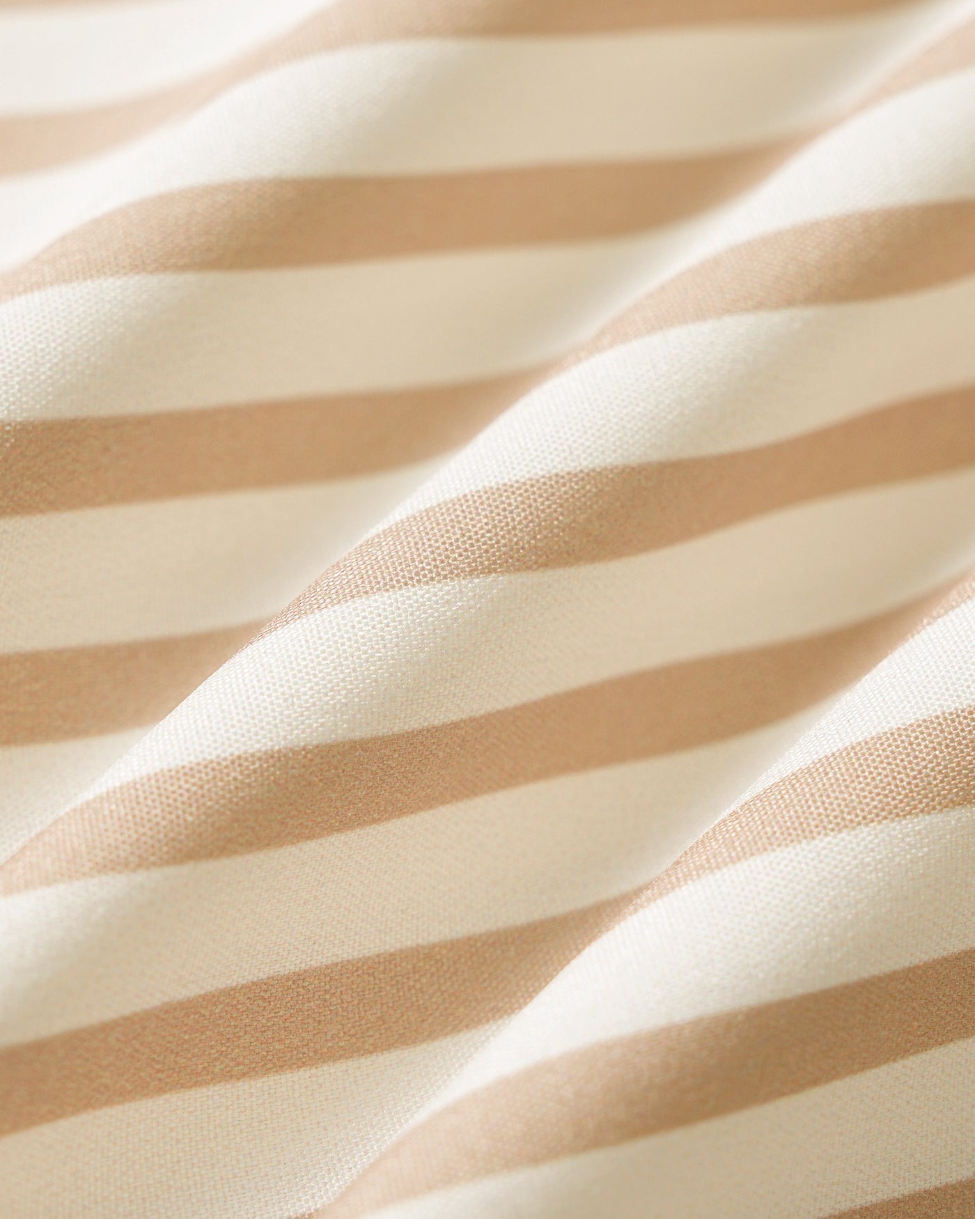 Apricot Collar Striped Button Shirt