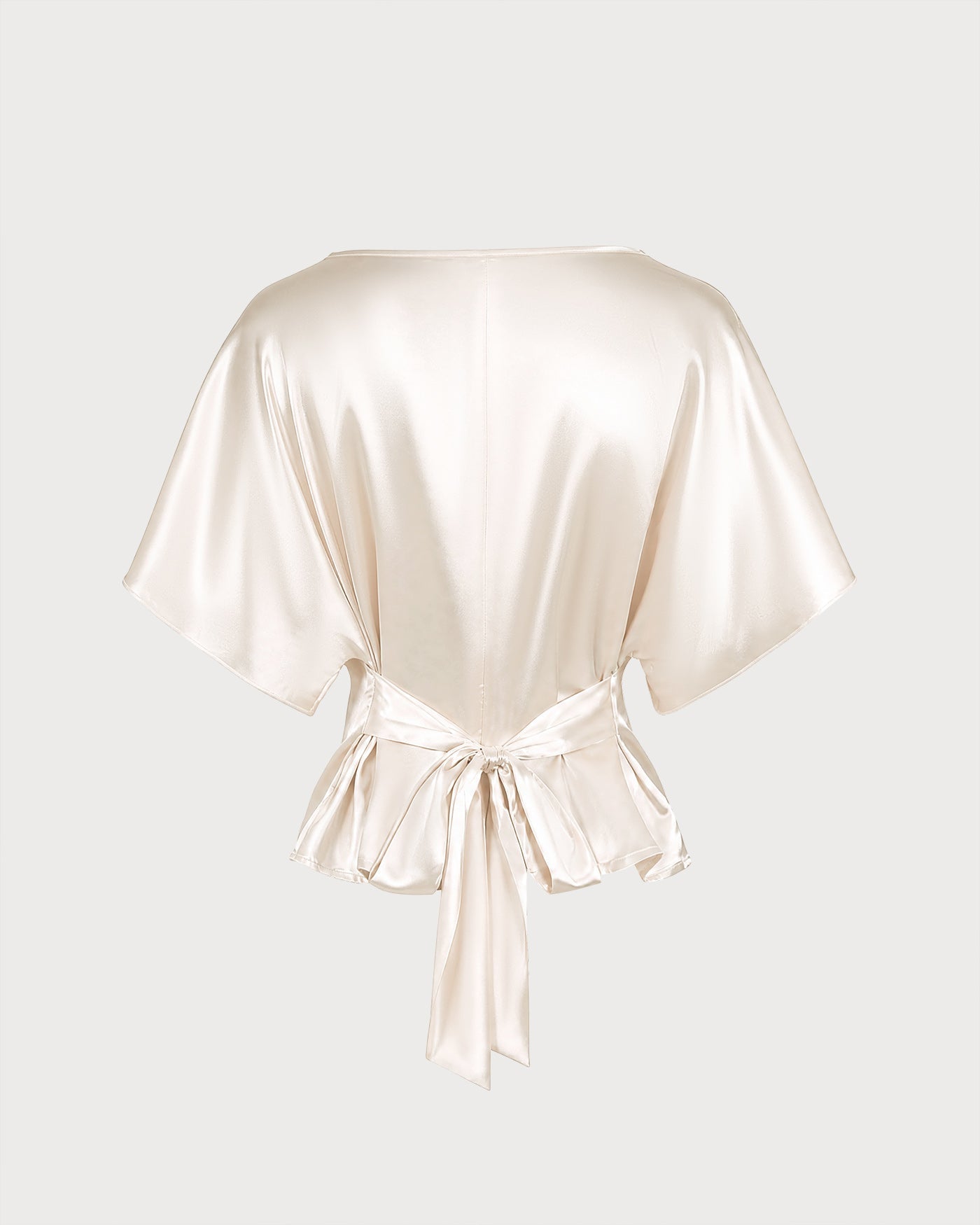 Apricot Boat Neck Drop Shoulder Tie Tee