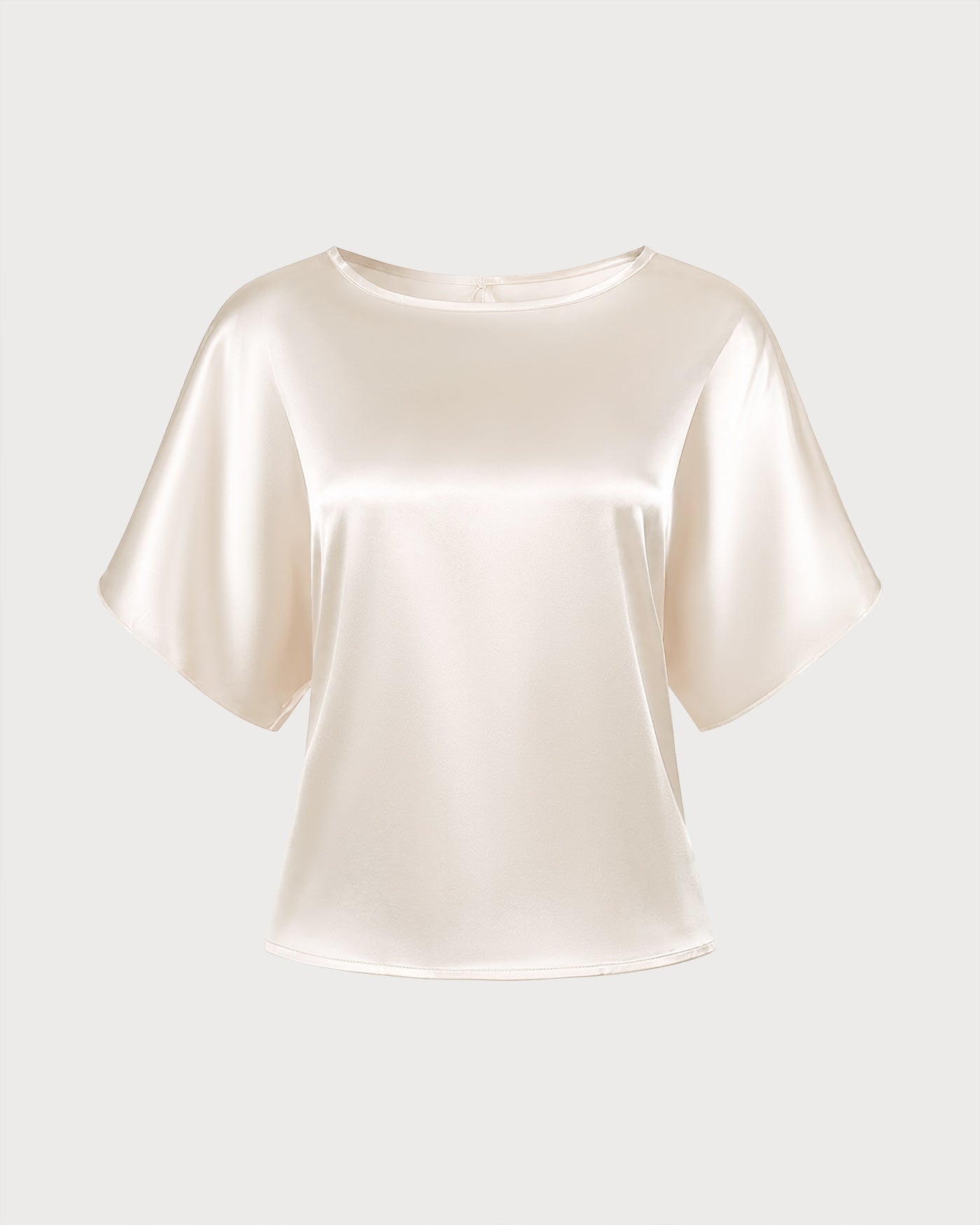 Apricot Boat Neck Drop Shoulder Tie Tee